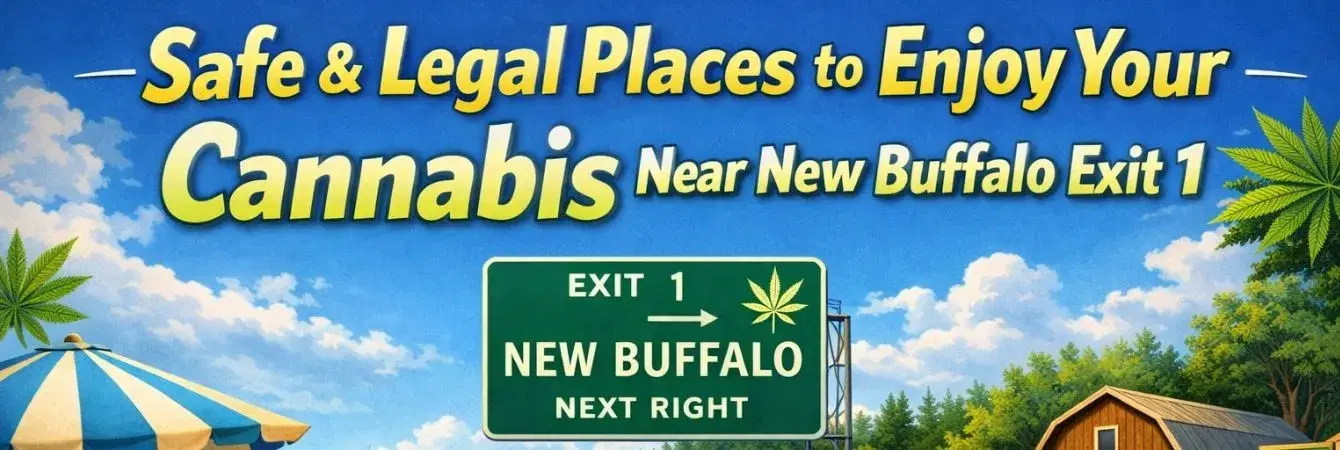 Safe & Legal Places to Enjoy Your Cannabis Near New Buffalo Exit 1 Safe cannabis use locations near New Buffalo Exit 1 Michigan with beach and dispensary