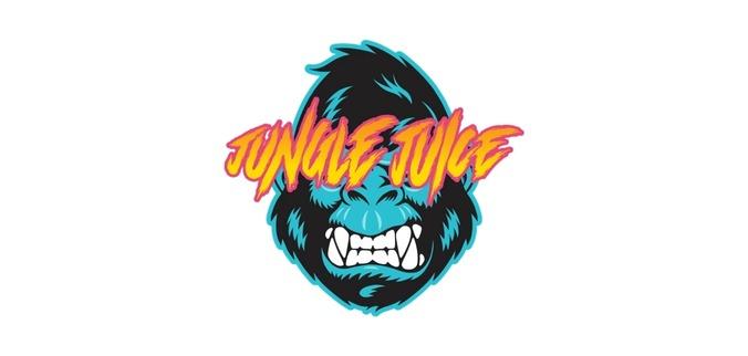 Jungle Juice cannabis brand logo featuring a turquoise and black gorilla